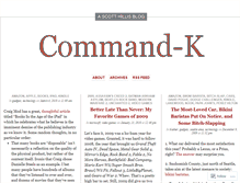 Tablet Screenshot of commandk.wordpress.com