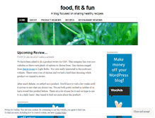 Tablet Screenshot of foodfitandfun.wordpress.com