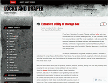 Tablet Screenshot of locksanddraper.wordpress.com