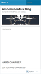 Mobile Screenshot of amberrecords.wordpress.com