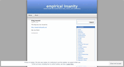 Desktop Screenshot of empiricalinsanity.wordpress.com