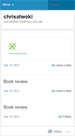 Mobile Screenshot of chrisatwoki.wordpress.com