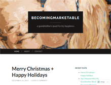 Tablet Screenshot of becomingmarketable.wordpress.com