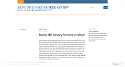 Desktop Screenshot of mbablogs.bancdebinarybrokerreview.wordpress.com