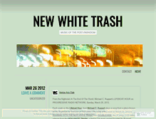 Tablet Screenshot of newwhitetrash.wordpress.com