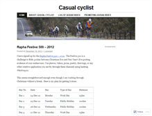 Tablet Screenshot of casualcyclist.wordpress.com