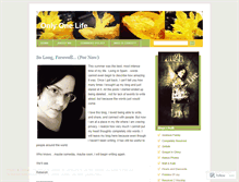Tablet Screenshot of onlyonelife4jesus.wordpress.com