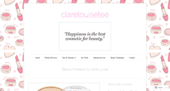 Desktop Screenshot of clarelouisetee.wordpress.com