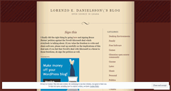 Desktop Screenshot of lorenzod.wordpress.com