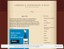 Tablet Screenshot of lorenzod.wordpress.com