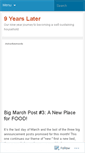 Mobile Screenshot of 9yearslater.wordpress.com