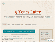 Tablet Screenshot of 9yearslater.wordpress.com