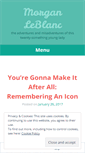 Mobile Screenshot of morganleblanc.wordpress.com