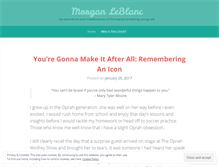 Tablet Screenshot of morganleblanc.wordpress.com