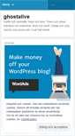 Mobile Screenshot of ghostopinion.wordpress.com