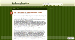 Desktop Screenshot of findingoodlocation.wordpress.com