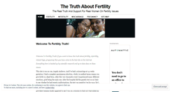 Desktop Screenshot of fertilitytruth.wordpress.com