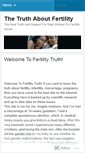 Mobile Screenshot of fertilitytruth.wordpress.com