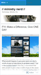 Mobile Screenshot of ministrynerd.wordpress.com