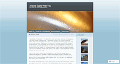 Desktop Screenshot of answerstartswithyou.wordpress.com