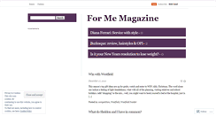 Desktop Screenshot of formemagazine.wordpress.com
