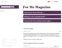 Tablet Screenshot of formemagazine.wordpress.com