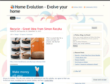 Tablet Screenshot of homeevolution.wordpress.com