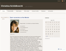 Tablet Screenshot of christinaschildknecht.wordpress.com