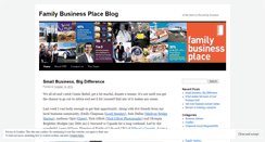 Desktop Screenshot of familybusinessplace.wordpress.com
