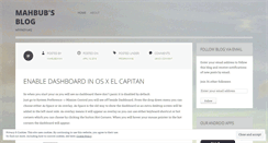 Desktop Screenshot of mahbubzaman.wordpress.com