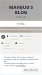 Mobile Screenshot of mahbubzaman.wordpress.com