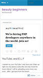 Mobile Screenshot of beautybeginners.wordpress.com
