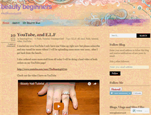 Tablet Screenshot of beautybeginners.wordpress.com