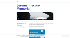 Desktop Screenshot of jeremyinscorememorial.wordpress.com