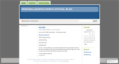 Desktop Screenshot of personalizedpacifiers.wordpress.com
