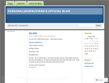 Tablet Screenshot of personalizedpacifiers.wordpress.com