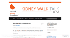 Desktop Screenshot of kidneywalk.wordpress.com