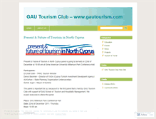 Tablet Screenshot of gautourism.wordpress.com