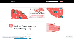 Desktop Screenshot of lazystitching.wordpress.com
