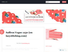 Tablet Screenshot of lazystitching.wordpress.com