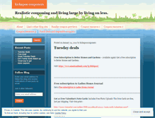 Tablet Screenshot of kickapoocouponers.wordpress.com