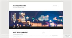 Desktop Screenshot of mentebrillanteba.wordpress.com