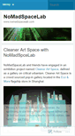 Mobile Screenshot of nomadspacelab.wordpress.com
