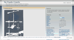 Desktop Screenshot of nopuedocreerlo.wordpress.com