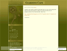 Tablet Screenshot of giardinocafe.wordpress.com