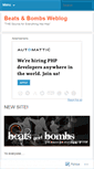 Mobile Screenshot of beatsandbombs.wordpress.com