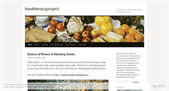 Desktop Screenshot of foodliteracyproject.wordpress.com
