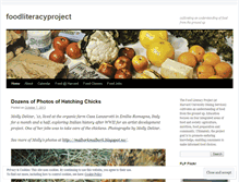 Tablet Screenshot of foodliteracyproject.wordpress.com