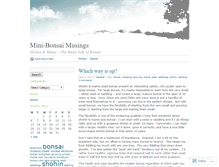 Tablet Screenshot of minibonsai.wordpress.com
