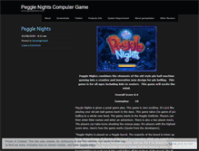 Tablet Screenshot of pegglenights.wordpress.com